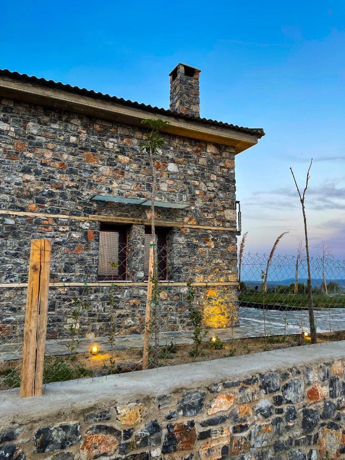 Modern Stone Villas With Swimming Pool Аливерион Экстерьер фото