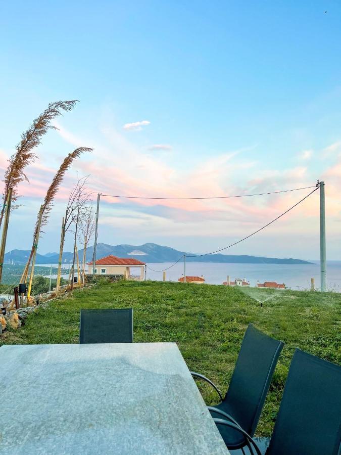 Modern Stone Villas With Swimming Pool Аливерион Экстерьер фото
